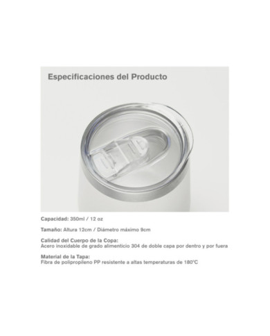 Vaso Viajero Sublimación