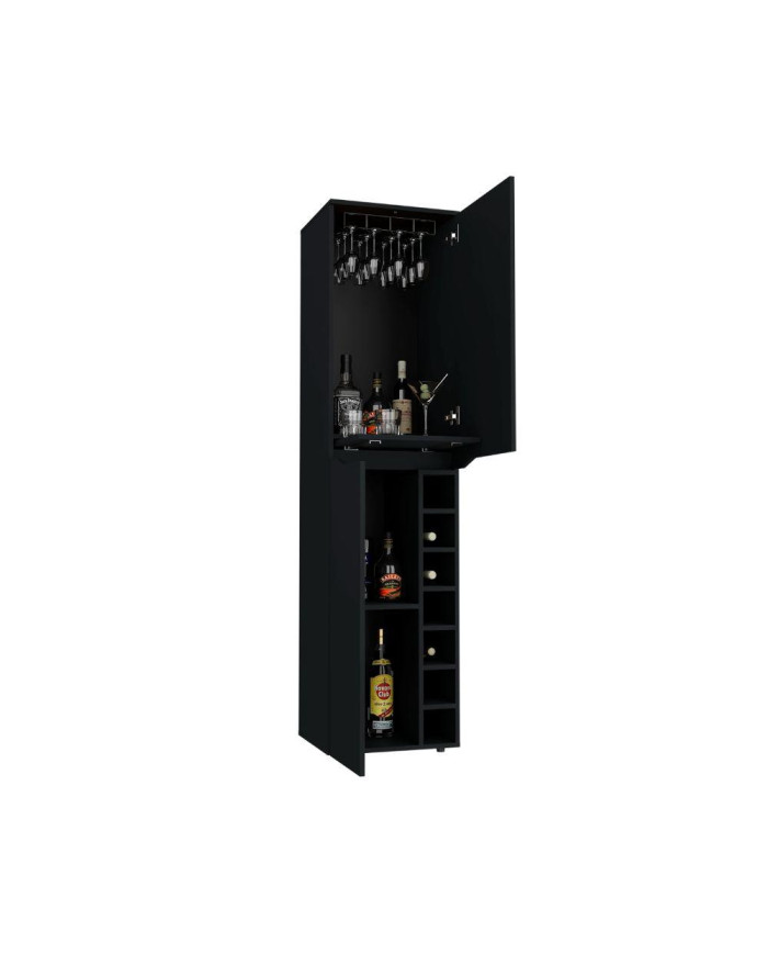 Bar Yeko, Wengue, con 2 Puertas y Amplio Espacio de Almacenamiento