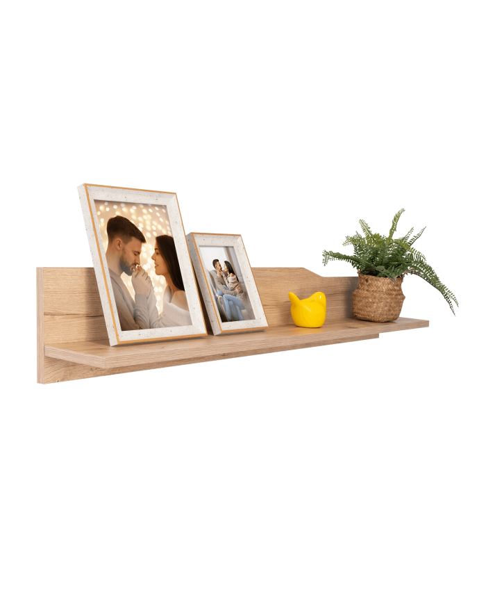 Repisa Flotante Yeko, Café Claro, Ideal Para Ubicar Objetos