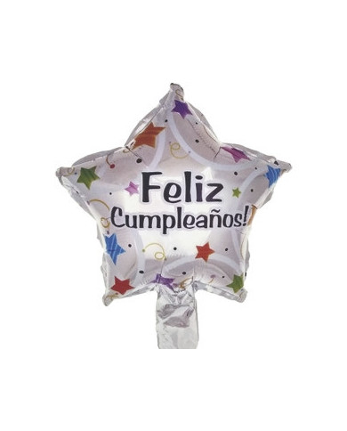 Globo M10" Estrella Feliz Cumpleaños 1