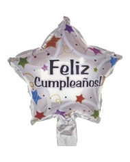 Globo M10" Estrella Feliz Cumpleaños 1