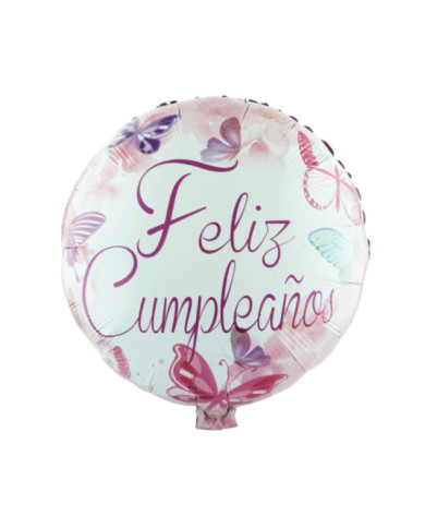 Globo M18" Redondo Feliz Cumpleaños 4