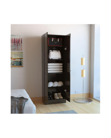 Closet Ainara, Wengue, con Cinco Entrepaños