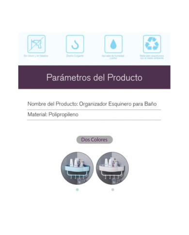 Esquinero Sencillo De Baño