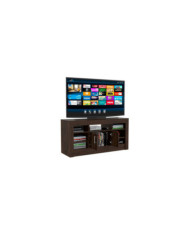 Mesa Para Tv Turizo, Caoba, con Dos Puertas y Espacio de Almacenamiento