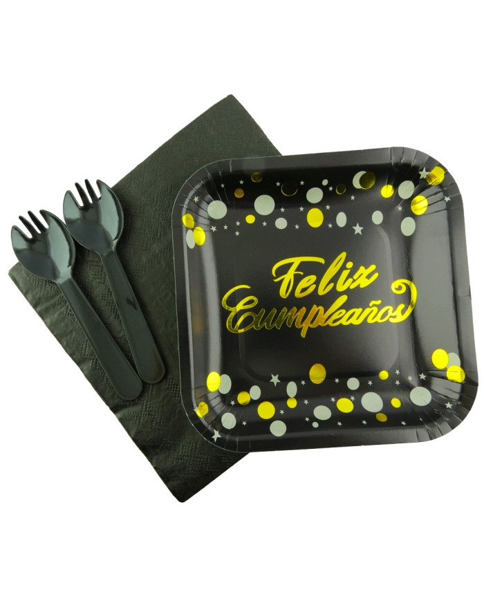 Kit Feliz Cumpleaños - Negro