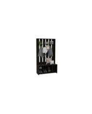 Mueble Auxiliar Zapatero, Wengue, Ideal Para Ubicar Bolsos Entre Otros