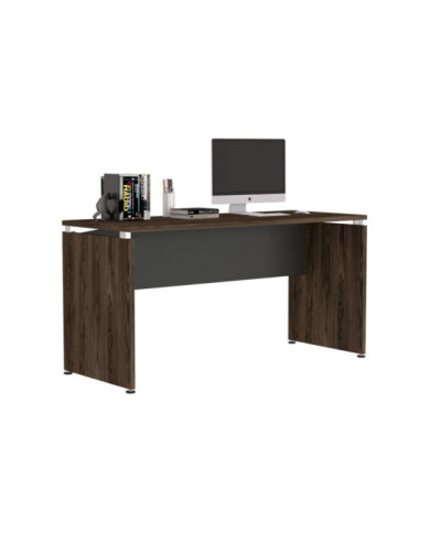 Escritorio Concept, Chocolate y Wengue, con Amplia Superfice