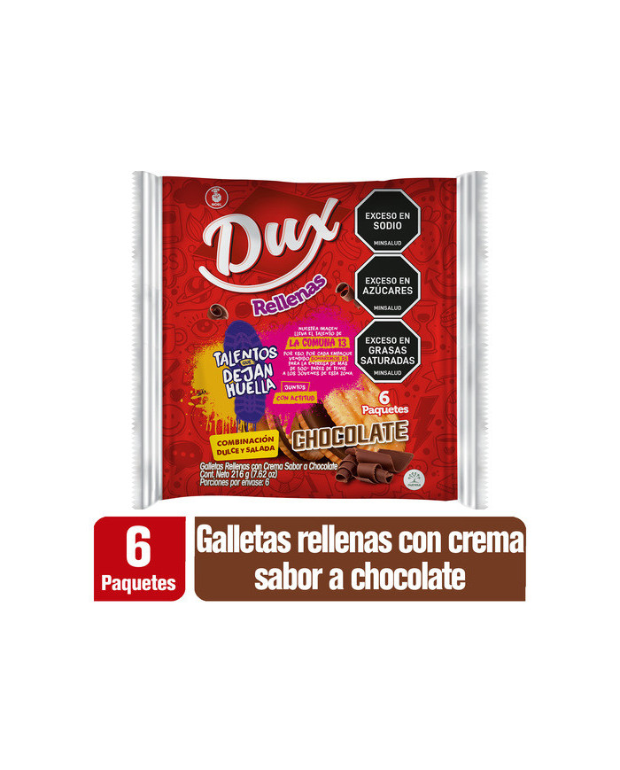 Gta. DUX Rellenas Chocolate Bs. 6x4