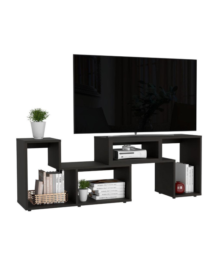 Mesa Para Tv Ascher, Wengue, con Espacio Para Televisor de 50 Pulgadas