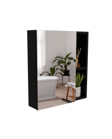 Gabinete de Baño Labell, Wengue, con Puerta y Entrepaños