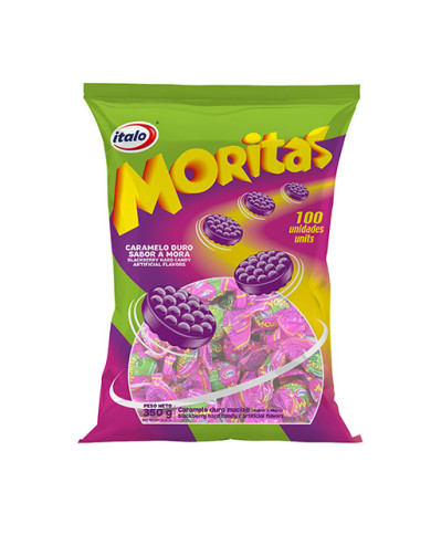 CARAMELO MORITAS ITALO 350 GR BOLSA X100 UND