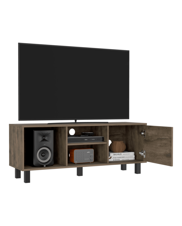 Mesa de Tv, Sory, Nogal, Para Tv de 45 Pulgadas