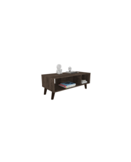 Mesa de Centro Targeryen, Chocolate, con amplios espacios para ubicar objetos