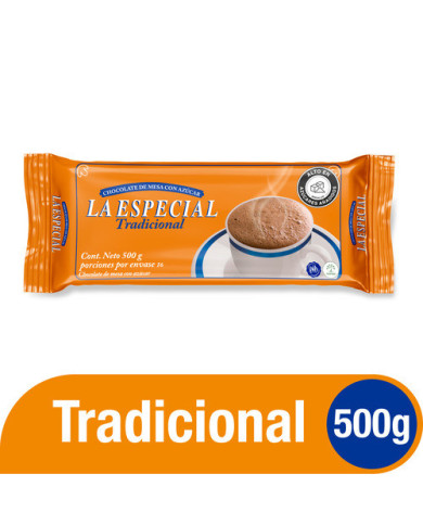Chocol. LA ESPECIAL 500gx16pastix48brr