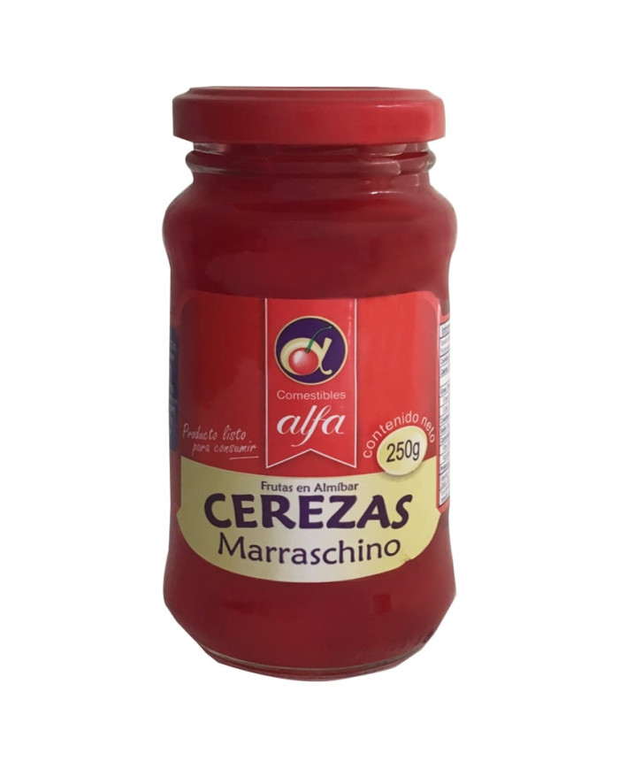 Cerezas ALFA Marraschino rojas x250gr