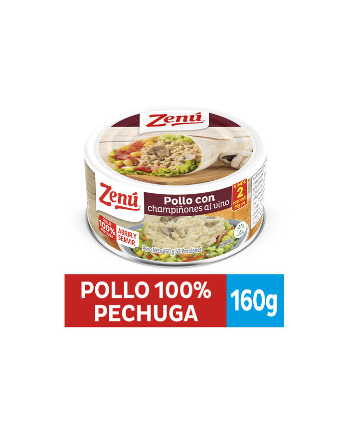 Pll. ZENU con cham. Al vino x 160 g