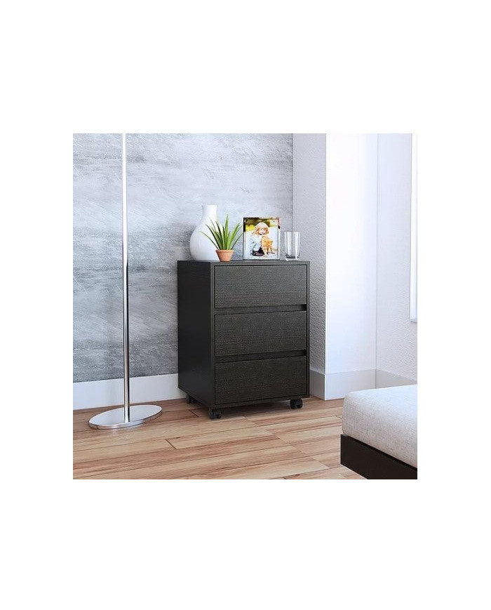 Archivador Taira, Wengue, con Tres Cajones