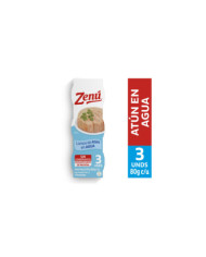 3 pack lomo atún en agua x 80g