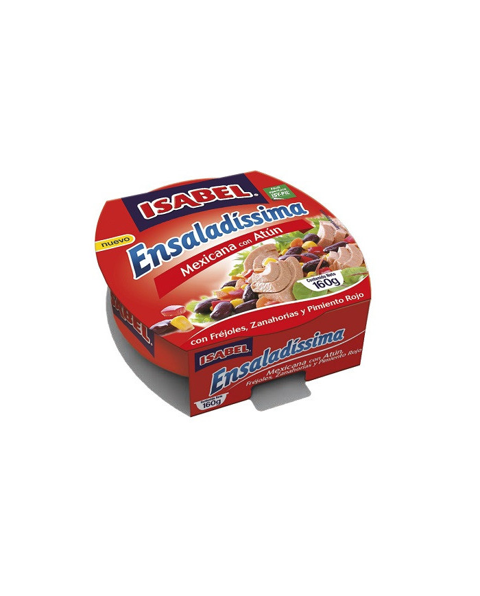 Ensalada atun ISABEL Mexican 160gr cjx18