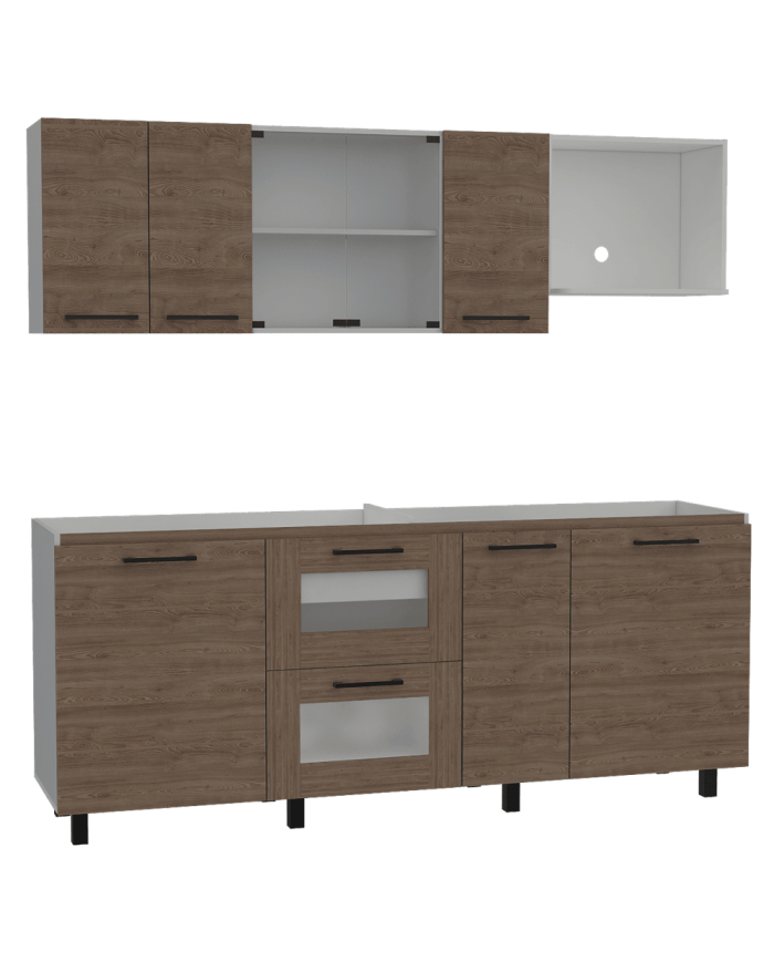 Cocina Integral  Karlot, Miel y Blanco, no incluye mesón