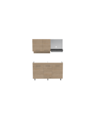 Cocina Integral Deneb, Beige y Blanco no incluye mesón