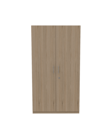 Closet Trade, Beige y Blanco con amplio espacio para almacenamiento y dos tubos para colgar ropa