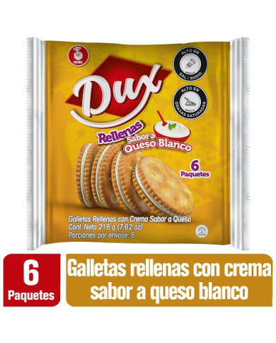 Gta. DUX Rellenas Queso Bs. 6x4