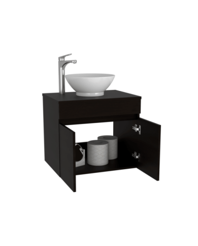 Mueble Lavamanos Delhi, Wengue, con dos puertas batientes