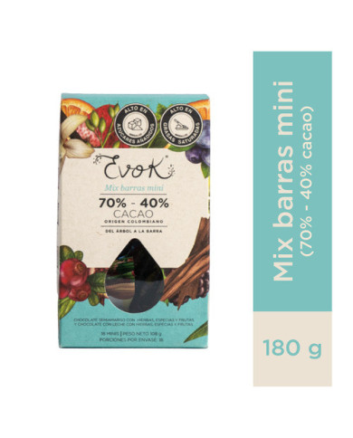 Choc Barra VTB 40% 70% Minis Nuevo Surt 108G