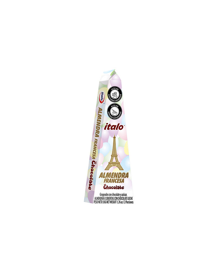 ALMENDRA FRANCESA ITALO CUB CHOC CAJA X 50 GR