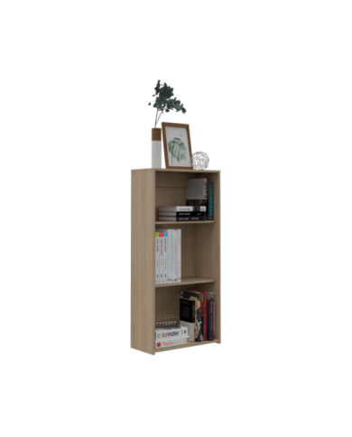 Biblioteca Leroy, Beige, Con Variedad de Entrepaños