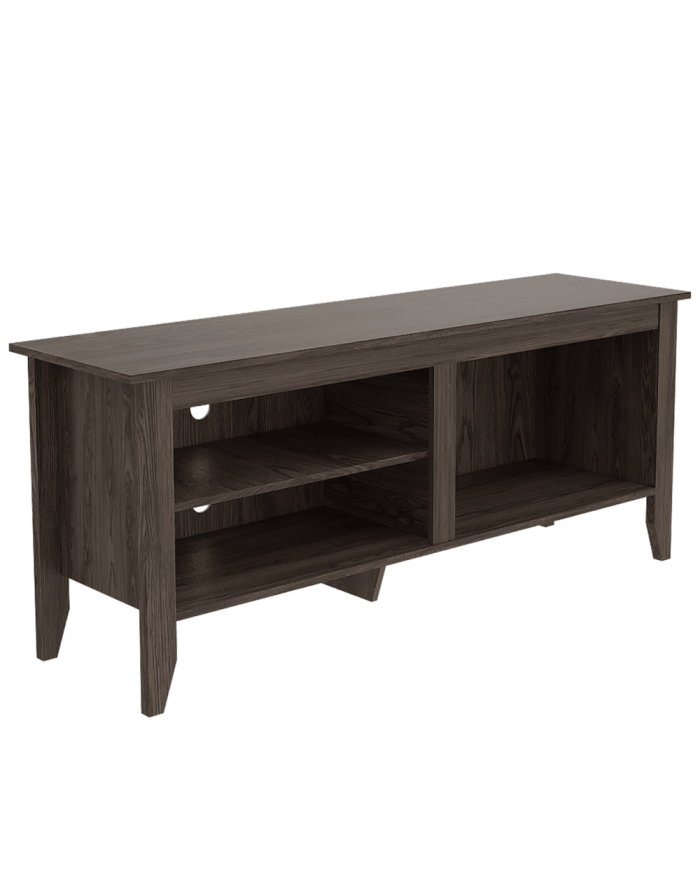 Mesa para Tv Delhi, Chocolate, Con Variedad de Entrepaños