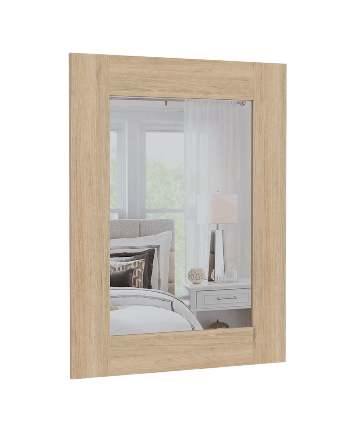 Espejo Cyrus, Beige, Ideal Para Espacios Reducidos