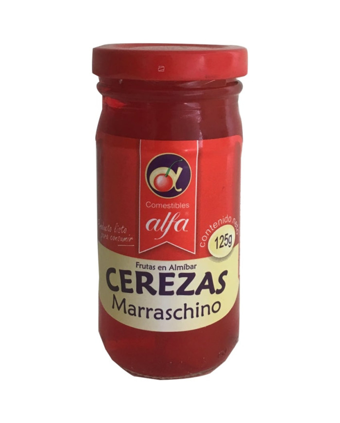 Cerezas ALFA Marraschino rojas x125gr