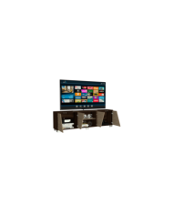 Mesa Para Tv Orus, Miel y Caoba, con Espacio Para Televisor de 80 Pulgadas