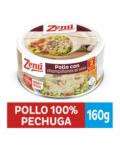 Pll. ZENU con cham. Al vino x 160 g