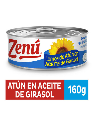 Lomo atún ZENU en aceite girasol x160g