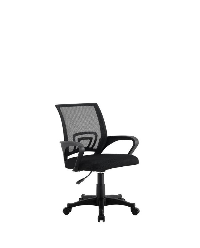 Silla Oficina X-60A, Wengue, con Cómodo Espaldar y Rodachines