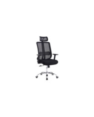 Silla Oficina X-123B, Wengue, con Cómodo Espaldar y Rodachines