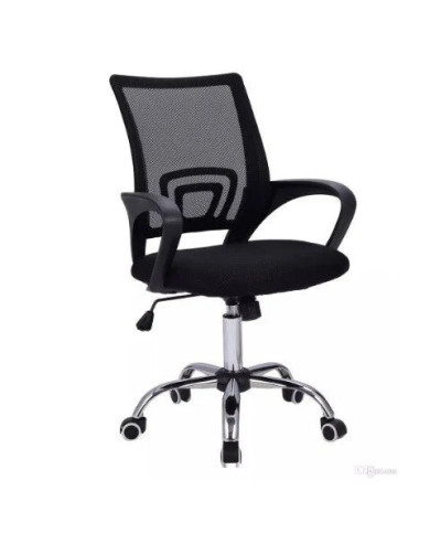 Silla Oficina X-60B, Wengue, con Cómodo Espaldar y Rodachines