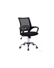 Silla Oficina X-60B, Wengue, con Cómodo Espaldar y Rodachines