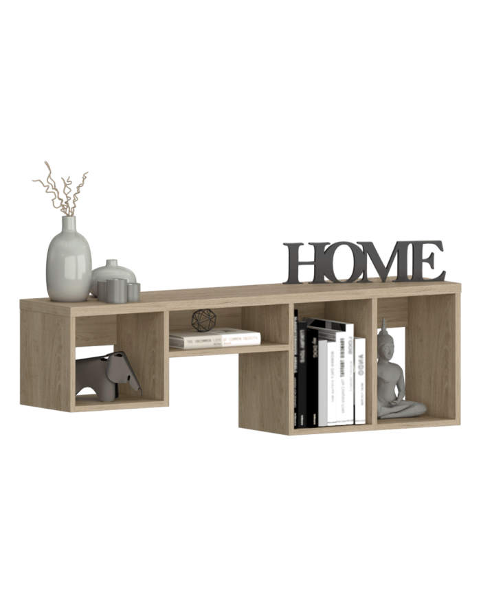 Repisa Frello, Beige, de Cuatro Espacios Para Ubicar Objetos