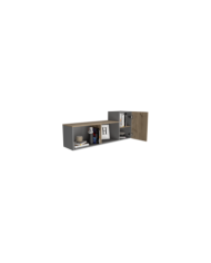 Repisa Flotante Esperanza, Café Claro y Gris Claro, Ideal Para Ubicar Objetos