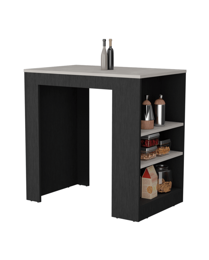Barra de Cocina Victory, wengue, con Rodachines ZF