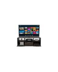 Mesa Para Tv Wema, Wengue y Chocolate, con Espacio Para Televisor y varios entrepaños