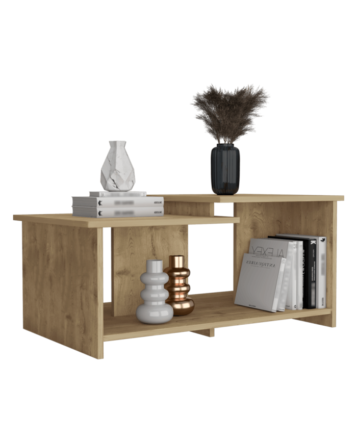 Mesa de Centro Trueno, Macadamia, con Amplio Espacio Ideal Para Ubicar Decoraciones