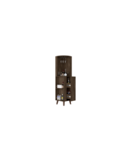 Bar Esquinero Telmo, Chocolate, con 1 Cajonera Para Almacenamiento