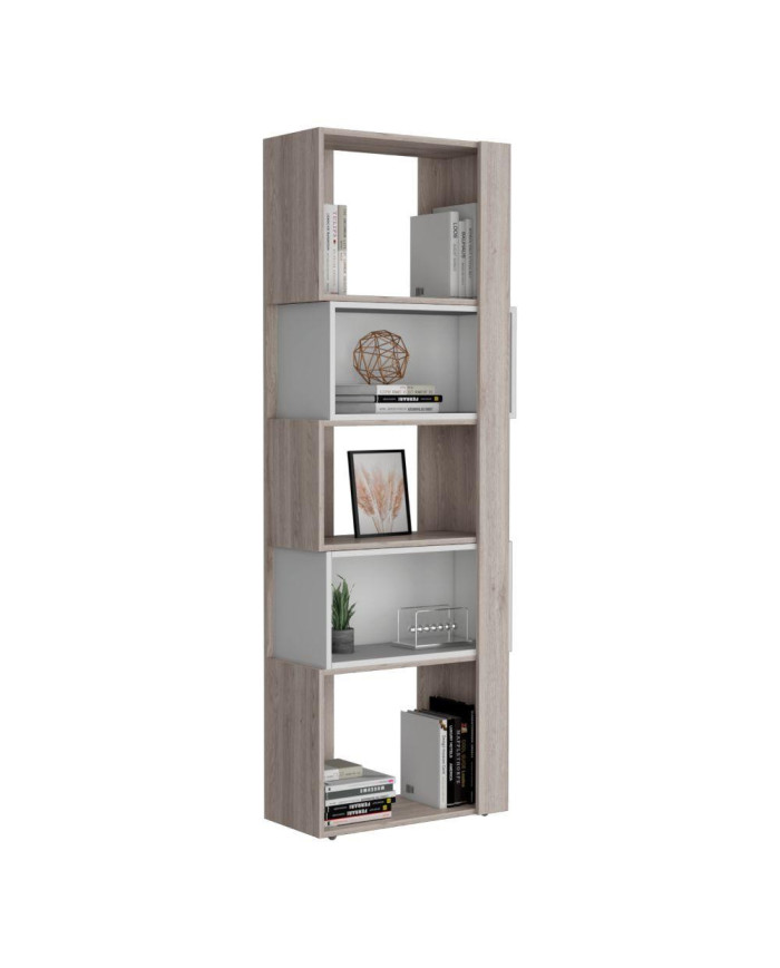 Biblioteca Ascher Talla M, Humo y Blanco Duqueza, con Cinco Entrepaños