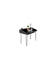 Escritorio  Anwar, Café Claro y Wengue, con Amplia Superficie